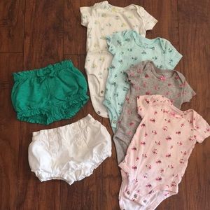 Gymboree & Carter’s shorts and onsies bundle!